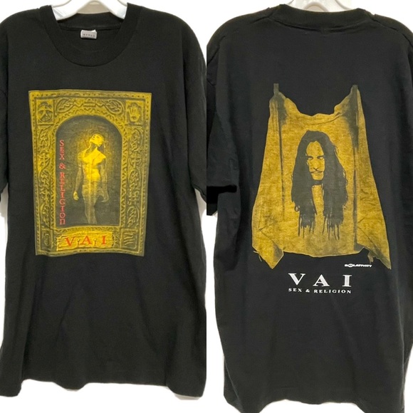 Vtg 1993 Steve Vai Sex & Religion t shirt XL - Picture 1 of 9